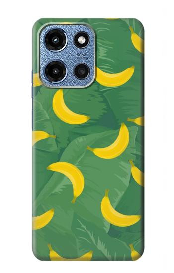 W3286 Banana Fruit Pattern Case Cover Custodia e Flip Case per Motorola Moto G 5G (2025)