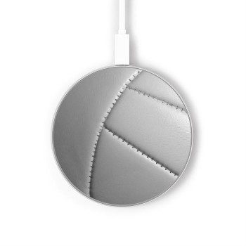 W2530 Volleyball Ball Caricabatterie wireless da 15W, tipo C, per iPhone e Android, con luce LED