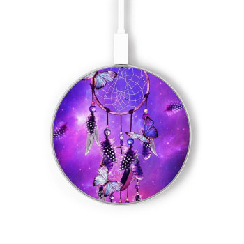 W3685 Dream Catcher Caricabatterie wireless da 15W, tipo C, per iPhone e Android, con luce LED