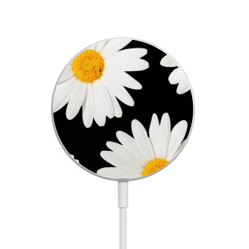 W2477 Daisy flower Caricabatterie wireless magnetico con MagSafe 15W per iPhone 16 15 14 13 12