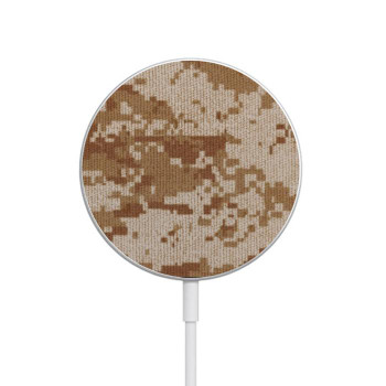 W2939 Desert Digital Camo Camouflage Caricabatterie wireless magnetico con MagSafe 15W per iPhone 16 15 14 13 12