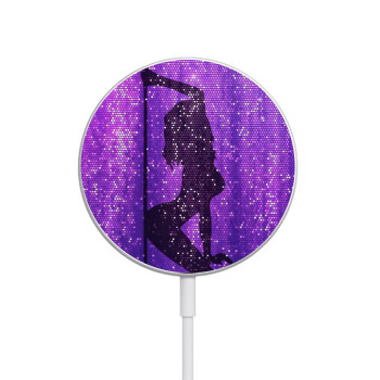 W3400 Pole Dance Caricabatterie wireless magnetico con MagSafe 15W per iPhone 16 15 14 13 12