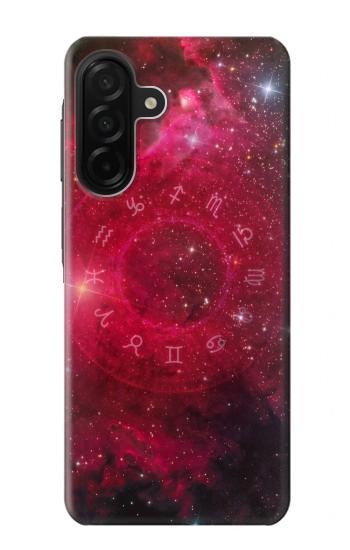 W3368 Zodiac Red Galaxy Case Cover Custodia e Flip Case per Samsung Galaxy A26