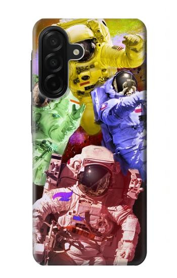 W3914 Colorful Nebula Astronaut Suit Galaxy Case Cover Custodia e Flip Case per Samsung Galaxy A26