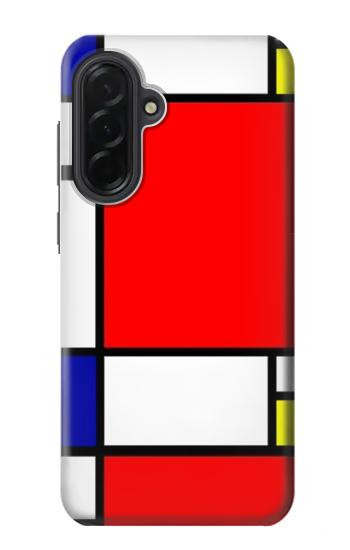 W0157 Composition Red Blue Yellow Case Cover Custodia e Flip Case per Samsung Galaxy A36