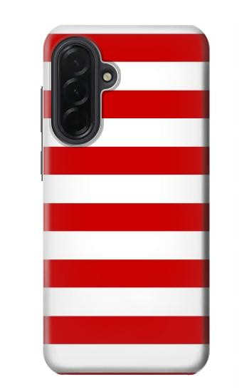 W2364 Red and White Striped Case Cover Custodia e Flip Case per Samsung Galaxy A36 W2364 Red and White Striped Case Cover Custodia e Flip Case per Samsung Galaxy A36
