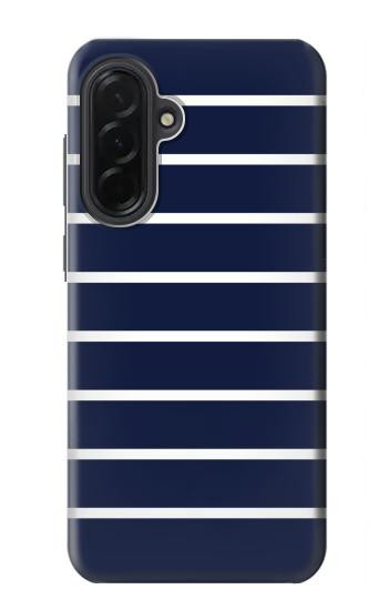 W2767 Navy White Striped Case Cover Custodia e Flip Case per Samsung Galaxy A36 W2767 Navy White Striped Case Cover Custodia e Flip Case per Samsung Galaxy A36