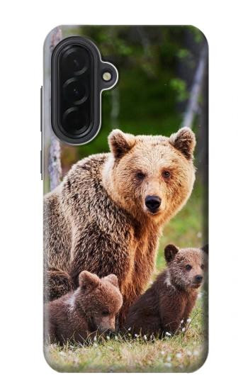 W3558 Bear Family Case Cover Custodia e Flip Case per Samsung Galaxy A36
