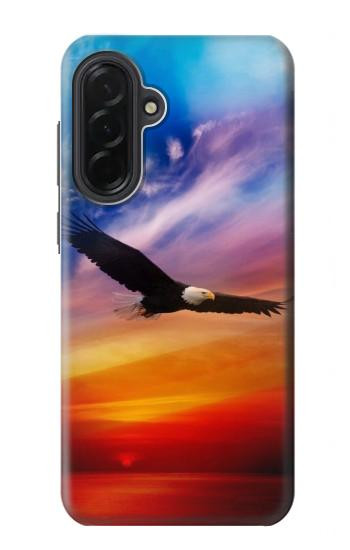 W3841 Bald Eagle Flying Colorful Sky Case Cover Custodia e Flip Case per Samsung Galaxy A36