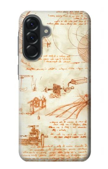 W0566 Technical Drawing Da Vinci Case Cover Custodia e Flip Case per Samsung Galaxy A56