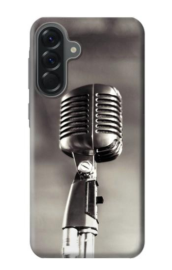 W3495 Vintage Microphone Case Cover Custodia e Flip Case per Samsung Galaxy A56