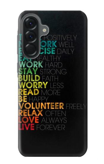 W3523 Think Positive Words Quotes Case Cover Custodia e Flip Case per Samsung Galaxy A56 W3523 Think Positive Words Quotes Case Cover Custodia e Flip Case per Samsung Galaxy A56