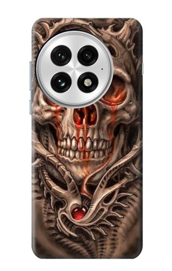 W1675 Skull Blood Tattoo Case Cover Custodia e Flip Case per OnePlus 13