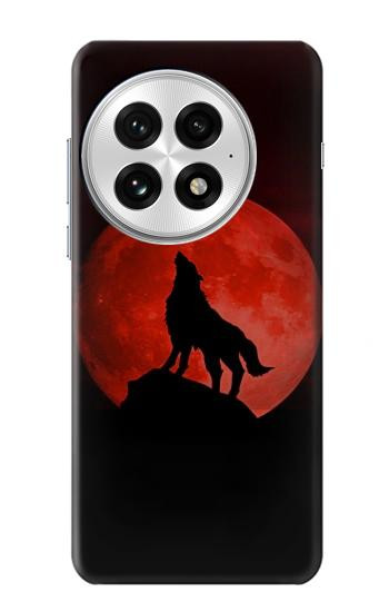 W2955 Wolf Howling Red Moon Case Cover Custodia e Flip Case per OnePlus 13 W2955 Wolf Howling Red Moon Case Cover Custodia e Flip Case per OnePlus 13