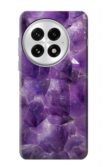 W3713 Purple Quartz Amethyst Graphic Printed Case Cover Custodia e Flip Case per OnePlus 13