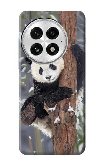 W3793 Cute Baby Panda Snow Painting Case Cover Custodia e Flip Case per OnePlus 13