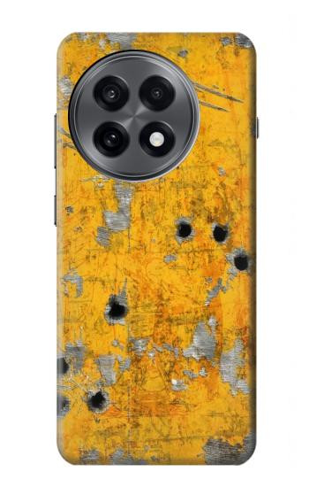 W3528 Bullet Rusting Yellow Metal Case Cover Custodia e Flip Case per OnePlus 13R