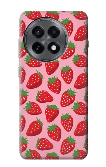 W3719 Strawberry Pattern Case Cover Custodia e Flip Case per OnePlus 13R