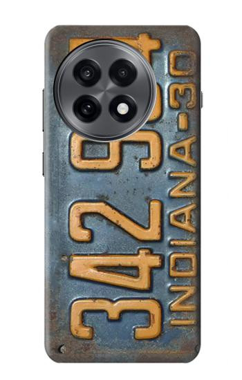 W3750 Vintage Vehicle Registration Plate Case Cover Custodia e Flip Case per OnePlus 13R