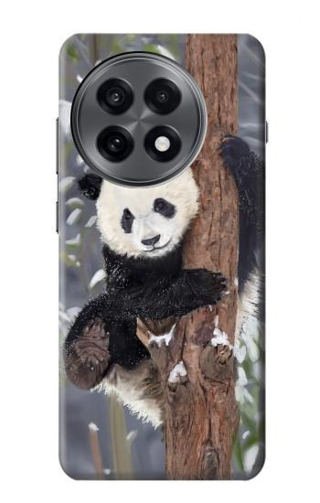 W3793 Cute Baby Panda Snow Painting Case Cover Custodia e Flip Case per OnePlus 13R