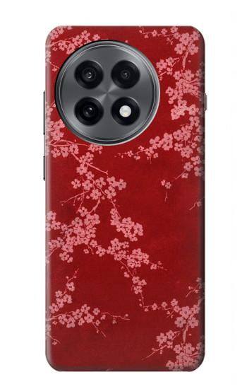 W3817 Red Floral Cherry blossom Pattern Case Cover Custodia e Flip Case per OnePlus 13R