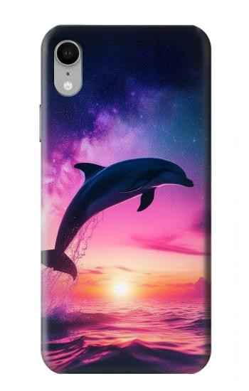 W3980 Dolphin Sunset Milky Way Case Cover Custodia e Flip Case per iPhone XR