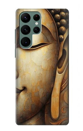W4022 Vintage Buddha Face Golden Style Case Cover Custodia e Flip Case per Samsung Galaxy S22 Ultra