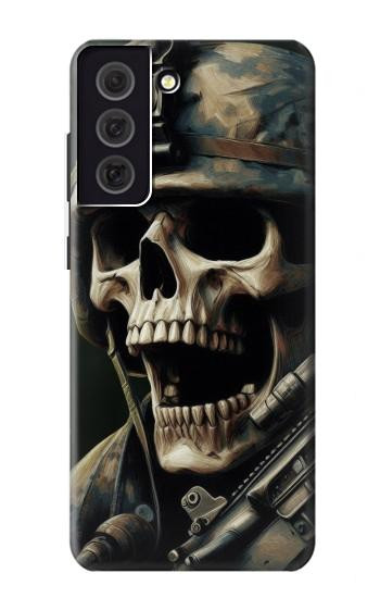 W4017 Skull Soldier Case Cover Custodia e Flip Case per Samsung Galaxy S21 FE 5G