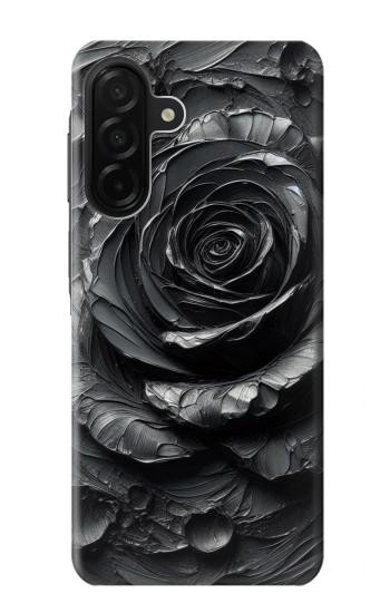 W3969 Black Rose Hard Brush Stroke Case Cover Custodia e Flip Case per Samsung Galaxy A26