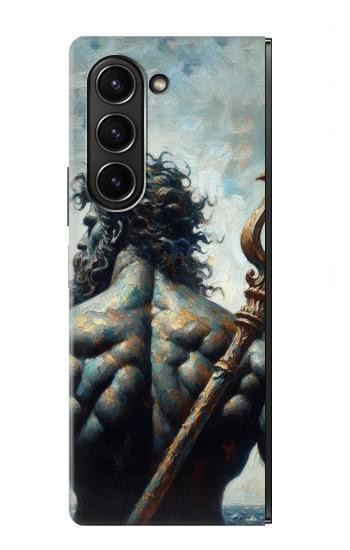 W4010 Poseidon Trident God of The Sea Case Cover Custodia e Flip Case per Samsung Galaxy Z Fold 5