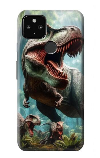 W4021 T-rex Dinosaur Jurassic Case Cover Custodia e Flip Case per Google Pixel 4a 5G