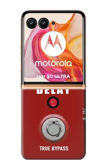 W4011 Red Guitar Analog Delay Graphic Case Cover Custodia e Flip Case per Motorola Razr 50 Ultra
