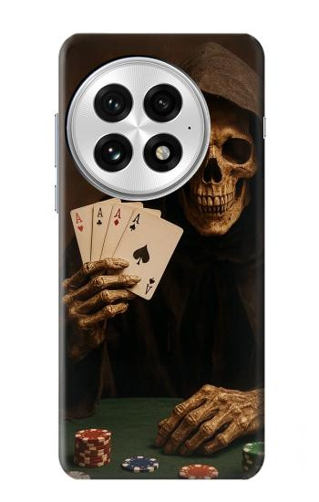 W3994 Grim Reaper Poker Win Case Cover Custodia e Flip Case per OnePlus 13