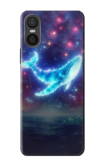 W3982 Dream Whale Colorful Nebula Case Cover Custodia e Flip Case per Sony Xperia 10 VI