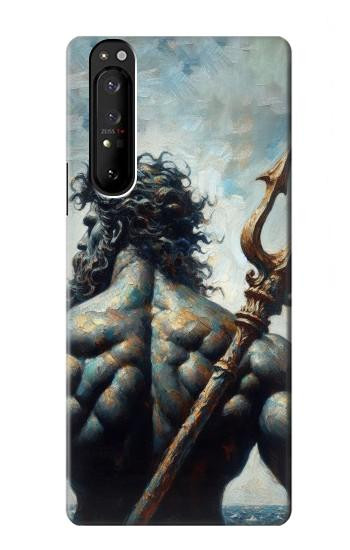 W4010 Poseidon Trident God of The Sea Case Cover Custodia e Flip Case per Sony Xperia 1 III