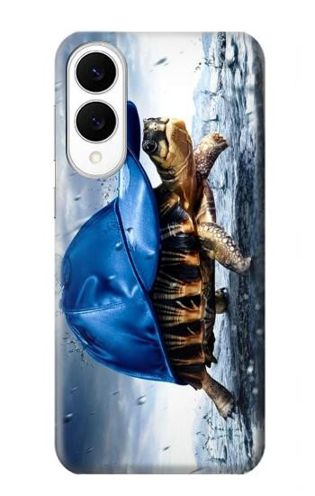 W0084 Turtle in the Rain Case Cover Custodia e Flip Case per Samsung Galaxy S25 Edge