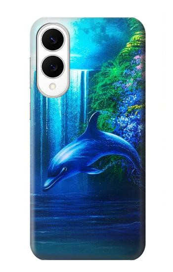 W0385 Dolphin Case Cover Custodia e Flip Case per Samsung Galaxy S25 Edge