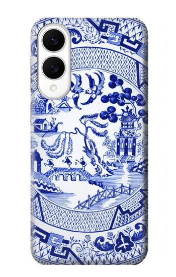 W2768 Willow Pattern Graphic Case Cover Custodia e Flip Case per Samsung Galaxy S25 Edge