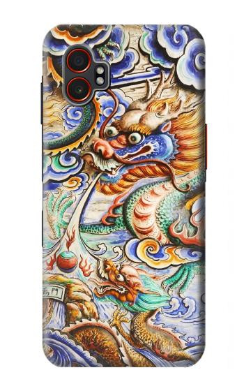 W2584 Traditional Chinese Dragon Art Case Cover Custodia e Flip Case per Samsung Galaxy XCover7 Pro