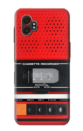 W3204 Red Cassette Recorder Graphic Case Cover Custodia e Flip Case per Samsung Galaxy XCover7 Pro