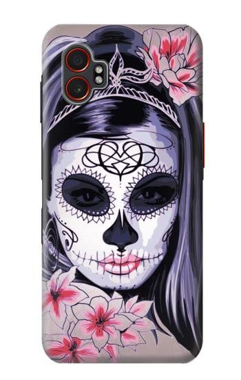 W3821 Sugar Skull Steam Punk Girl Gothic Case Cover Custodia e Flip Case per Samsung Galaxy XCover7 Pro
