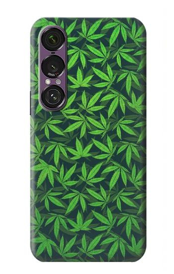 W2666 Marijuana Pattern Case Cover Custodia e Flip Case per Sony Xperia 1 VII