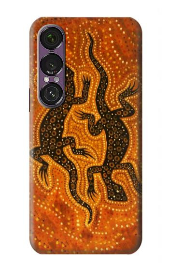 W2901 Lizard Aboriginal Art Case Cover Custodia e Flip Case per Sony Xperia 1 VII