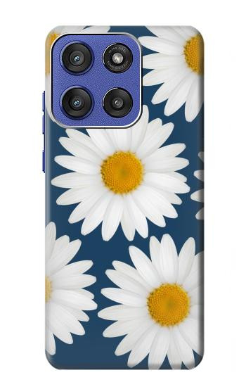 W3009 Daisy Blue Case Cover Custodia e Flip Case per Motorola Moto G Stylus 5G (2025), Edge 60 Stylus
