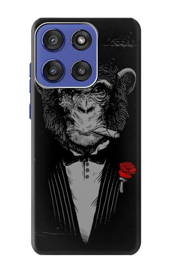 W3167 Funny Monkey God Father Case Cover Custodia e Flip Case per Motorola Moto G Stylus 5G (2025), Edge 60 Stylus