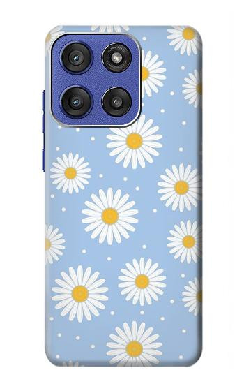 W3681 Daisy Flowers Pattern Case Cover Custodia e Flip Case per Motorola Moto G Stylus 5G (2025), Edge 60 Stylus