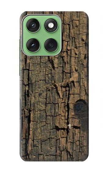 W0598 Wood Graphic Printed Case Cover Custodia e Flip Case per Motorola Edge 60