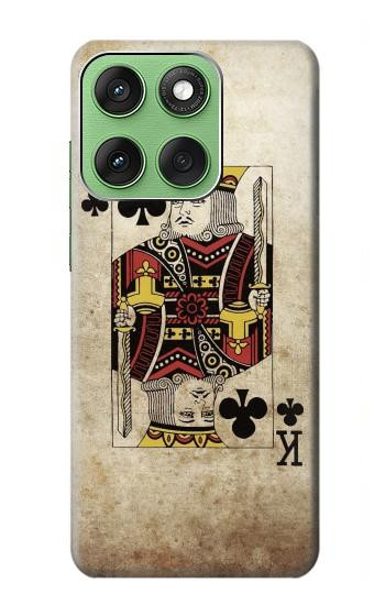 W2528 Poker King Card Case Cover Custodia e Flip Case per Motorola Edge 60