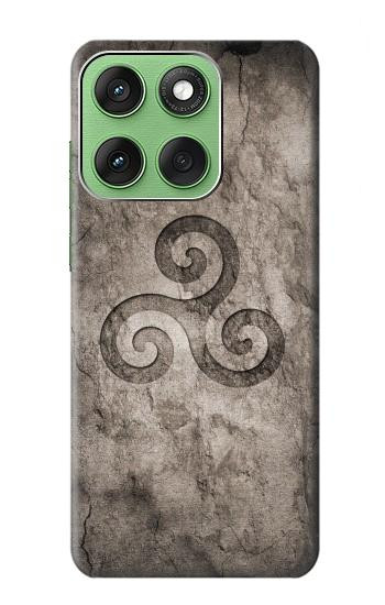W2892 Triskele Symbol Stone Texture Case Cover Custodia e Flip Case per Motorola Edge 60
