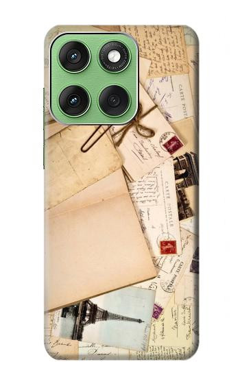 W3397 Postcards Memories Case Cover Custodia e Flip Case per Motorola Edge 60